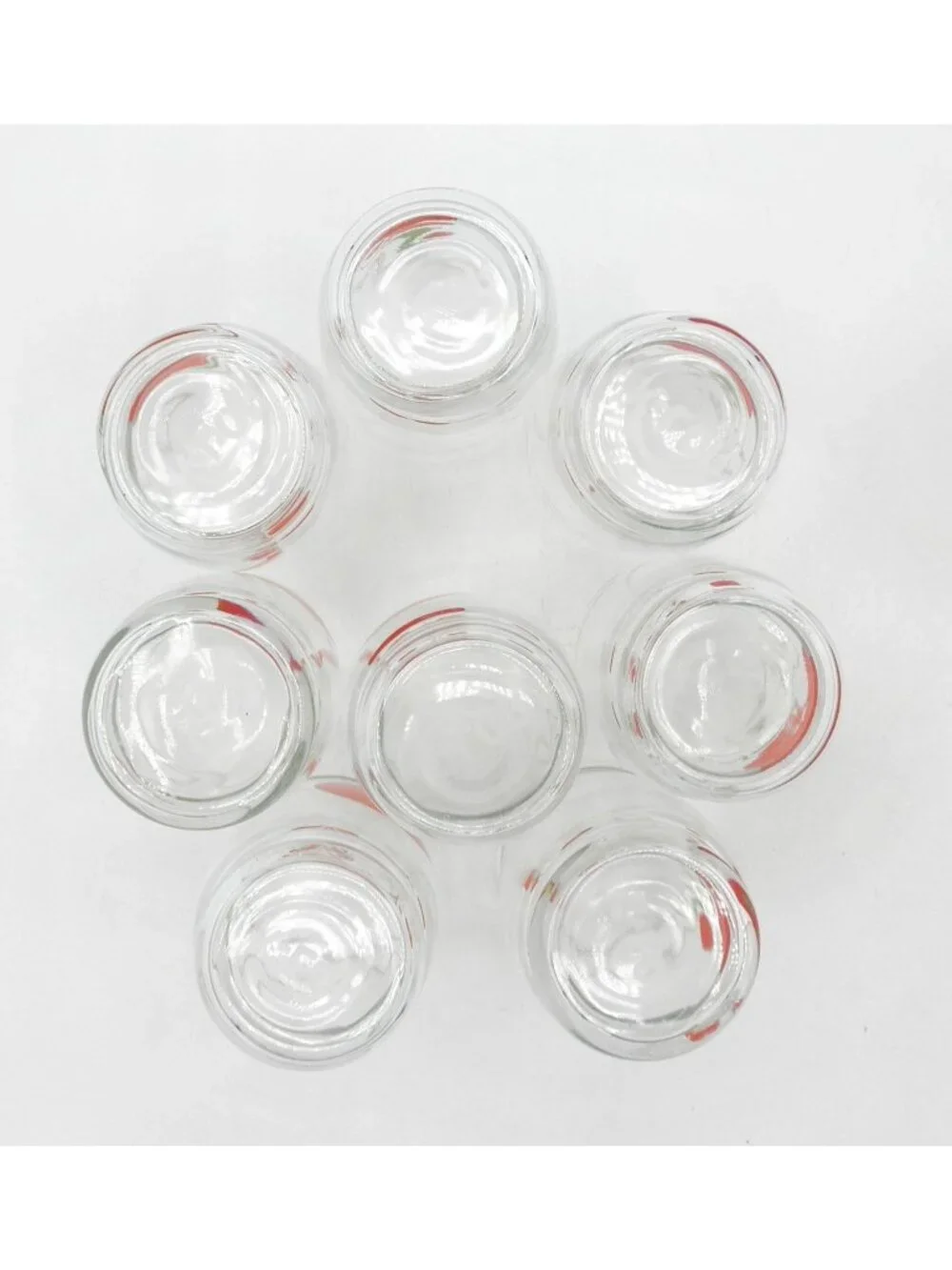 VTG Tomato Juice Glass Set of 8 Vintage 1950's 6 Ounce Capacity Marked K-LOR
